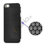 Metallic udhulet Floral Mesh Case iPhone 5 cover - Sort