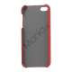 Slange Leather Coated Hard Case til iPhone 5 - Red