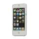 iPhone 5 Gummibelagt Hard Case med Stand - Hvid