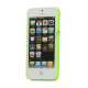 iPhone 5 Gummibelagt Hard Case med Stand - Grøn
