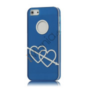 Pilen of Love Frosted hård plast Case til iPhone 5 - Blå