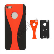 Aftagelig Goblet Hard Beskyttende Case til iPhone 5 - Sort / Orange