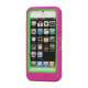 Snap-on Defender Case Cover med Holder til iPhone 5 - Rose / Grøn