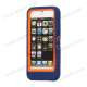 Snap-on Defender Case Cover med Stand til iPhone 5 - Blå / Orange