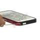 Luksus Aluminum Metal Bumper Ramme Case til iPhone 5 og 5S - Rød / Sort