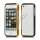 Luksus Aluminum Metal Bumper Ramme Case til iPhone 5 og 5S - Guld / Sort