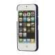 iPhone 5 Gummibelagt Hard Case med Stand - Blå