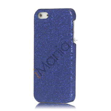 Skinnende Flash Sequin Hard Case til iPhone 5 - Mørkeblå