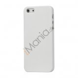 Gummibelagt Mat Hard Back Case til iPhone 5 - Hvid