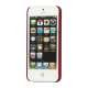 Gummibelagt Mat Hard Back Case til iPhone 5 - Rød