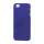 Gummibelagt Mat Hard Back Case til iPhone 5 - Mørkeblå