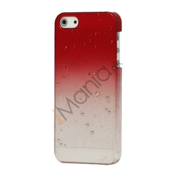 Vanddråbe Regndråbe Shade Hard Skin Case iPhone 5 cover - Red