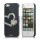 Hjerte Smykkesten Indlagt Galvaniseret Hard Case til iPhone 5 - Sort