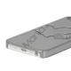 Hjerte Smykkesten Indlagt Galvaniseret Hard Case til iPhone 5 - Sølv