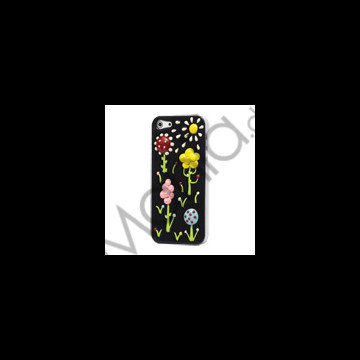 3D Vivid Blomster Sunshine Hard Cover Case til iPhone 5