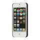 Børstet Hard Plastic Case iPhone 5 cover - Sølv
