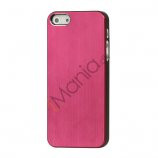 Børstet Hard Plastic Case iPhone 5 cover - Rød