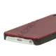 Børstet Hard Plastic Case iPhone 5 cover - Rød