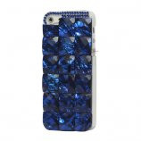 Square Gem Stone Smykkesten Hard Case iPhone 5 cover - Blå