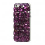 Square Gem Stone Smykkesten Hard Case iPhone 5 cover - Lilla