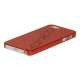 Flash Powder Hard Crystal Case Cover til iPhone 5 - Rød