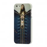 Blankt Sexy Girl Zipper Hard Case iPhone 5 cover