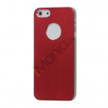iPhone 5 Lightweight Børstet Aluminium Beskyttelses Case Cover - Red