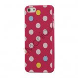 Farvet Polkaprik Hard Case iPhone 5 cover - Rose