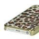 Leopard Læder Belagt Metalbelagt Hard Plastic Case til iPhone 5