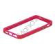 Plastic & TPU Hybrid Bumper Ramme Case til iPhone 5 - Rød / Lilla