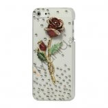 Elegant 3D Rose Diamond cystal Case til iPhone 5