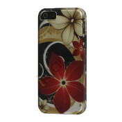 Smukke blomster Snap-on Hard Plastic Case til iPhone 5