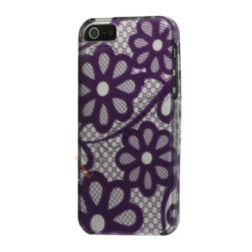 Violette blomster Snap-on Hard Case iPhone 5 cover