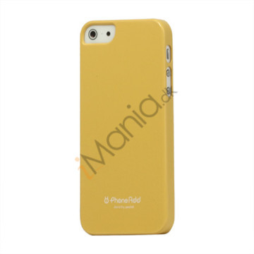 Premium Blankt Hard Back Case iPhone 5 cover - Gul