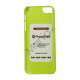 Premium Blankt Hard Back Case iPhone 5 cover - Grøn