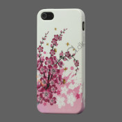 Elegant Blomst TPU Gele Cover til iPhone 5