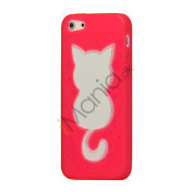 Sød Gennemsigtig Cat TPU Gel Case iPhone 5 cover