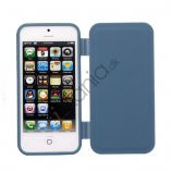 Dobbelt For- og bagside TPU Gel Cover Case til iPhone 5 - Blå