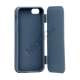 Dobbelt For- og bagside TPU Gel Cover Case til iPhone 5 - Blå