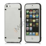 Selvlysende glitrende Powder Plastic & TPU Combo Case iPhone 5 cover - Sort