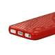 Anti-slip Bølge TPU Case iPhone 5 cover - Red