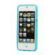 Anti-slip Bølge TPU Case iPhone 5 cover - Light Blå