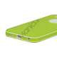 Hvid-kantede Frosted Gel TPU Case iPhone 5 cover - Grøn