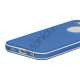 Hvid-kantede Frosted Gel TPU Case iPhone 5 cover - Baby Blå