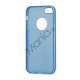Hvid-kantede Frosted Gel TPU Case iPhone 5 cover - Baby Blå