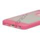 Mat Plastic & TPU Combo Cover Case til iPhone 5 - Pink