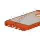 Mat Plastic & TPU Combo Cover Case til iPhone 5 - Orange