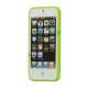 Mat Plastic & TPU Combo Cover Case til iPhone 5 - Grøn