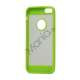 Mat Plastic & TPU Combo Cover Case til iPhone 5 - Grøn