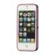 To-tone iPhone 5 TPU Gel Case Cover med Round Cutout - Sort / Pink